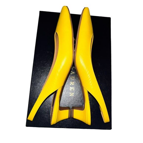 Canary Yellow Heels for Sale up to 90% Off: Poshmark Ralph Lauren Collection Kels Canary Yellow Kidskin Heels- Size 38B $417 Ret NIB